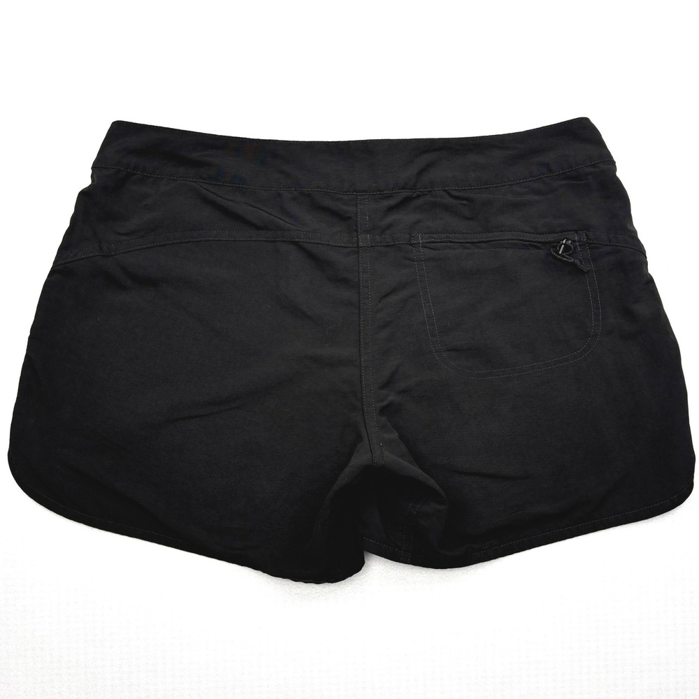 Patagonia Shorts Womens 8 Black Barely Baggies Board Shorts Drawstring 76598 - Picture 2 of 8